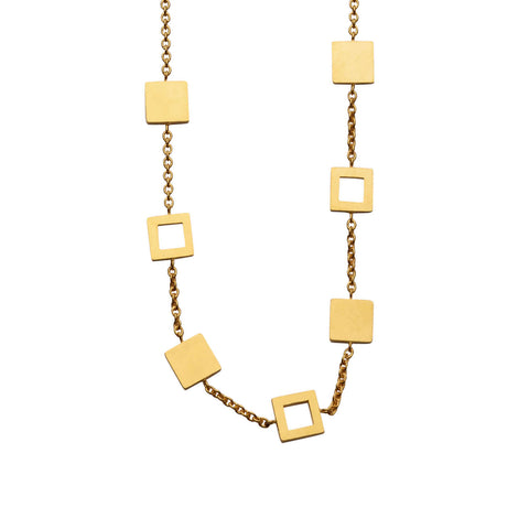 F 180 - Rectangle & Plate Necklace
