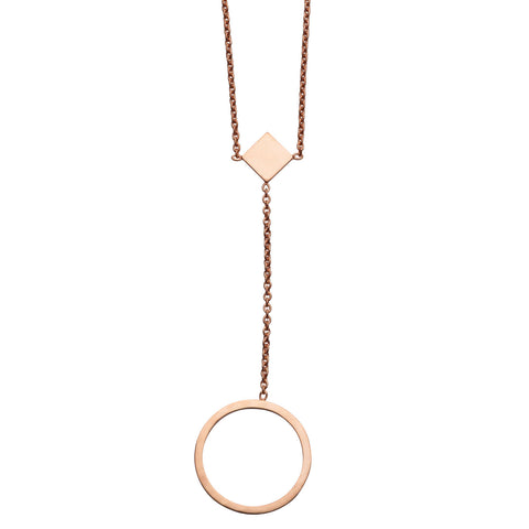 F 165 - Circle Drop Necklace