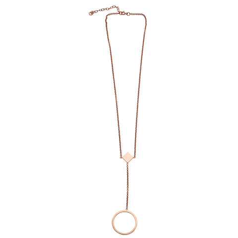 F 165 - Circle Drop Necklace