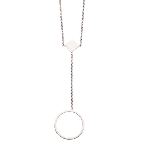 F 165 - Circle Drop Necklace