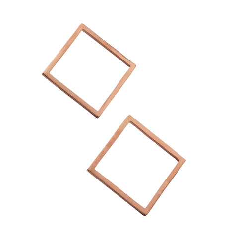 F 656 - Large Rectangle Earrings