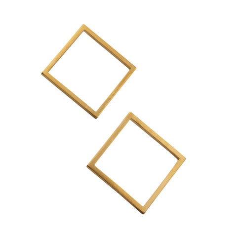 F 656 - Large Rectangle Earrings