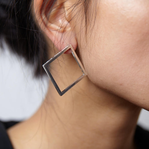 F 656 - Large Rectangle Earrings