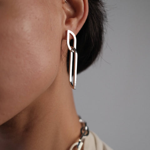 I 690 - Double Flame Earring