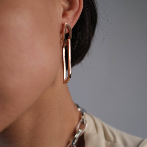 I 690 - Double Flame Earring