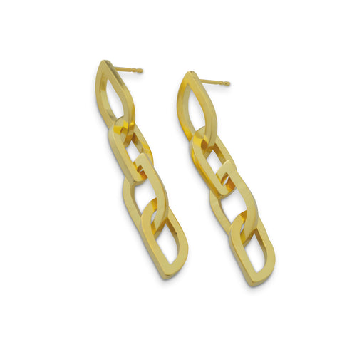 I 693 - Chain Flame Earring