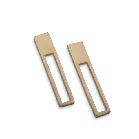 A 608 - Open Rectangle Earrings