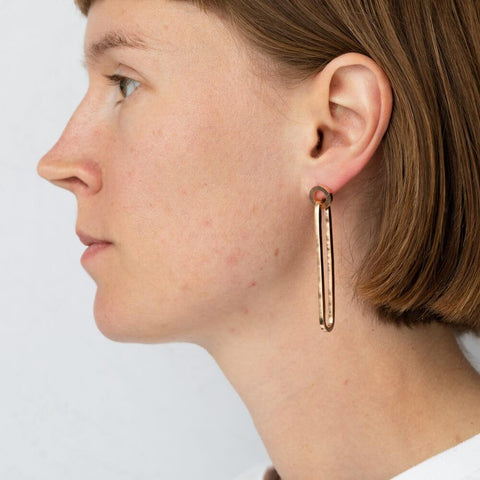 E 640 - Long Round Earrings